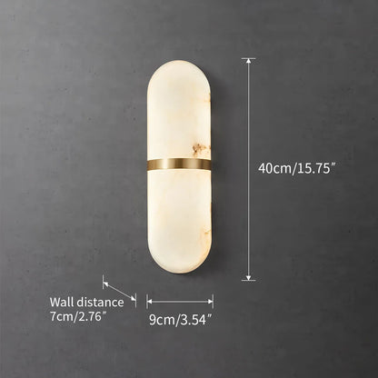 Pill Alabaster Wall Sconce