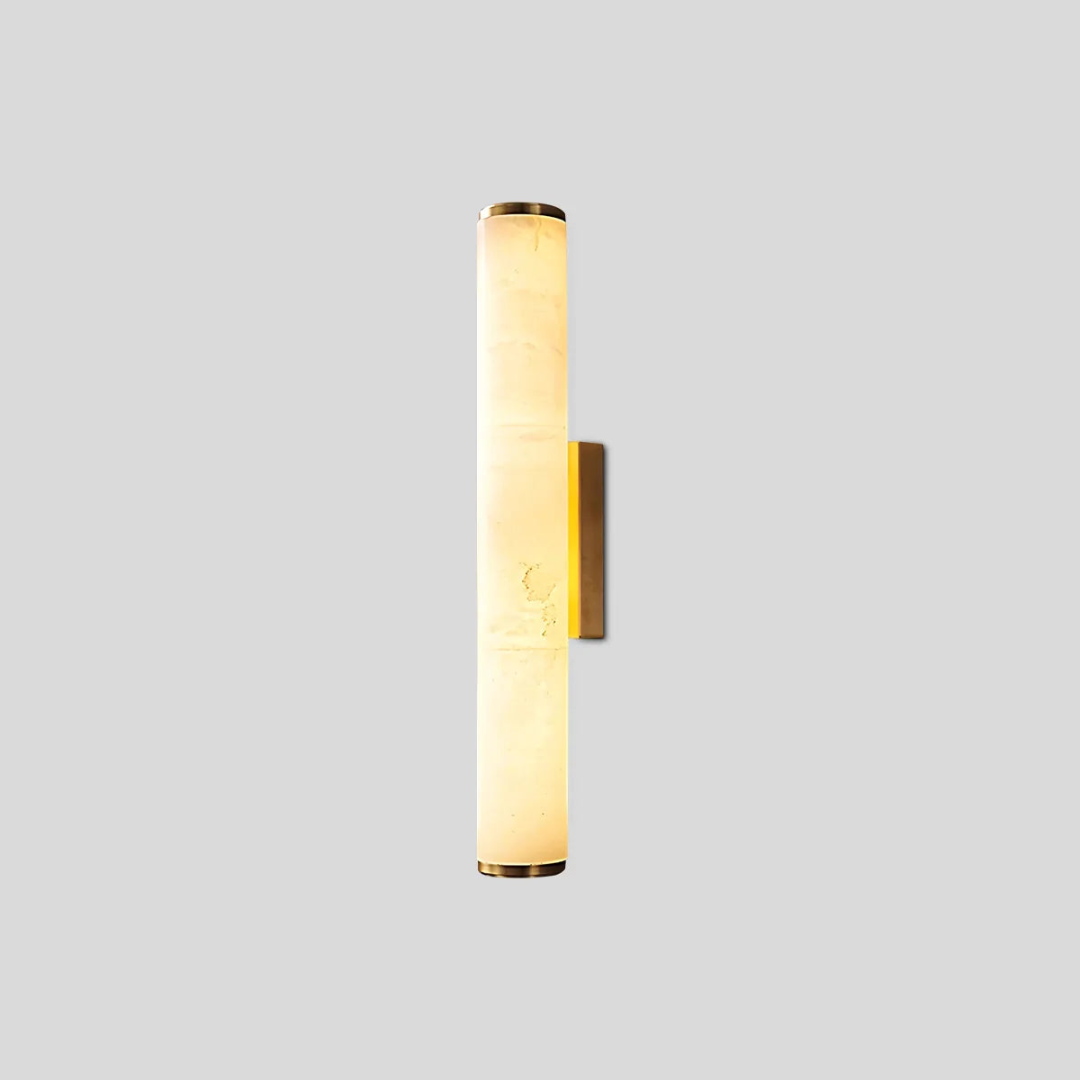 Nuvlight Modern Cylindrical Spanish Alabaster Wall Sconce Gold