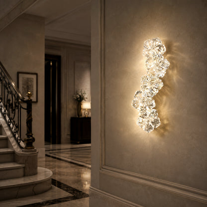 Crystal Flower Wall Lamp