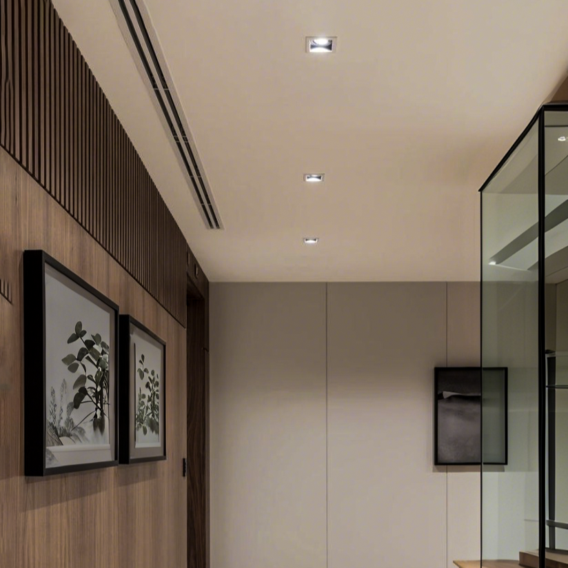 nuvlight Cubis Architectural Aluminium Recessed Geometric Spotlight