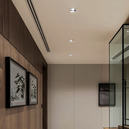 nuvlight Cubis Architectural Aluminium Recessed Geometric Spotlight