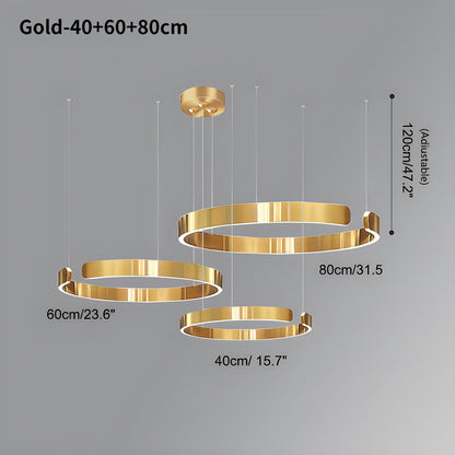 LED Ring Chandelier for Living Room and Office