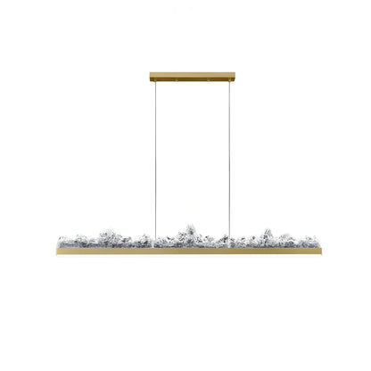 Nuvlight Modern Light Luxury Iceberg Chandelier Gold Stepless Dimming