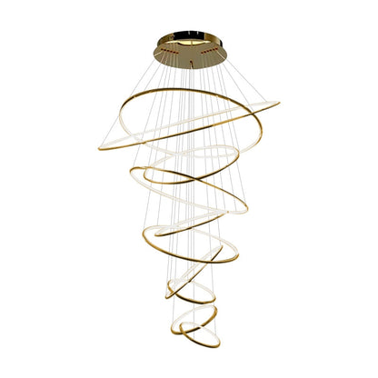 Tiered Ring Chandelier for Foyer and High Ceiling