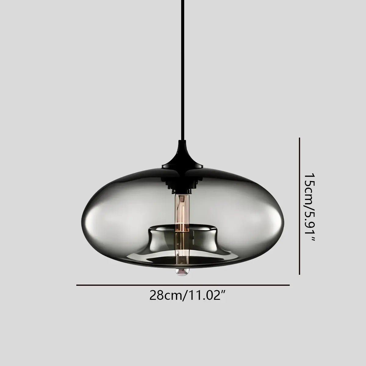 Nuvlight Hand-Blown Color Glass Pendant Light