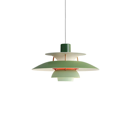 Green nordic pendant lamp