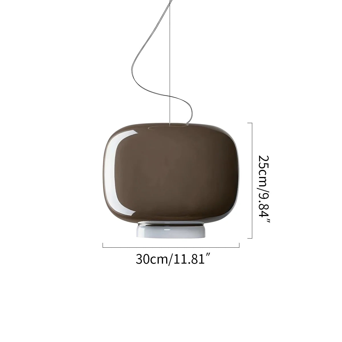 Tinted Glass Pendant Light for Kitchen Island