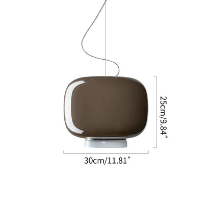Tinted Glass Pendant Light for Kitchen Island