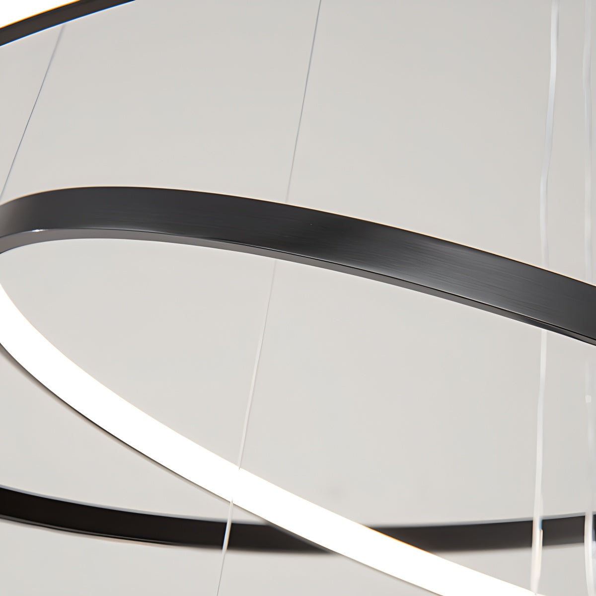 Tiered Ring Chandelier for Foyer and High Ceiling