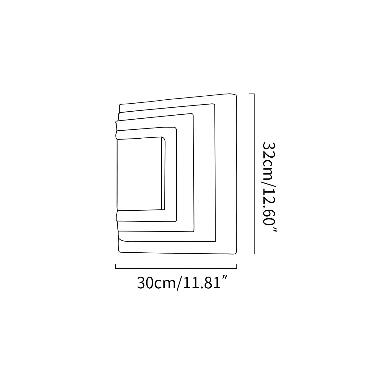 Water Ripple Glass Wall Sconce for Bedroom and Hallway