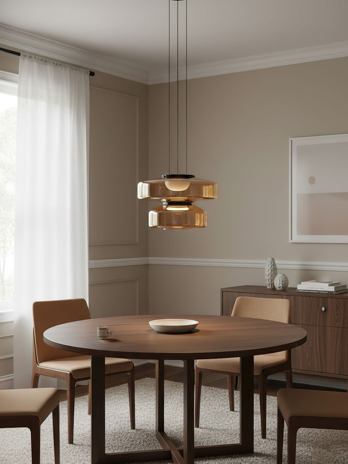 Geometric Pendant Light for Dining Room