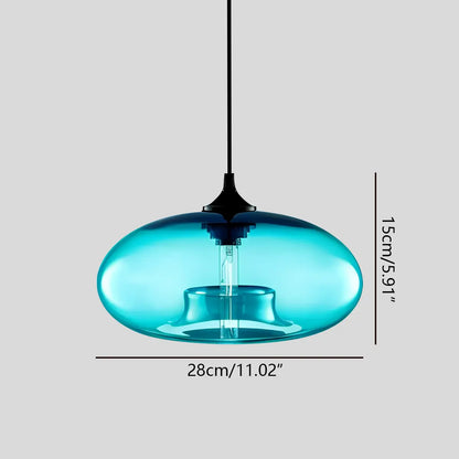 Nuvlight Hand-Blown Color Glass Pendant Light