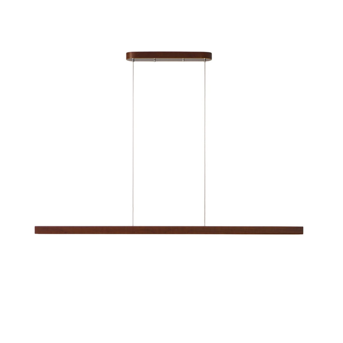 Linear Wood Pendant Light for Kitchen Island