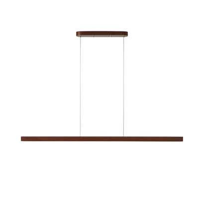 Linear Wood Pendant Light for Kitchen Island