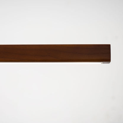 Linear Wood Pendant Light for Kitchen Island