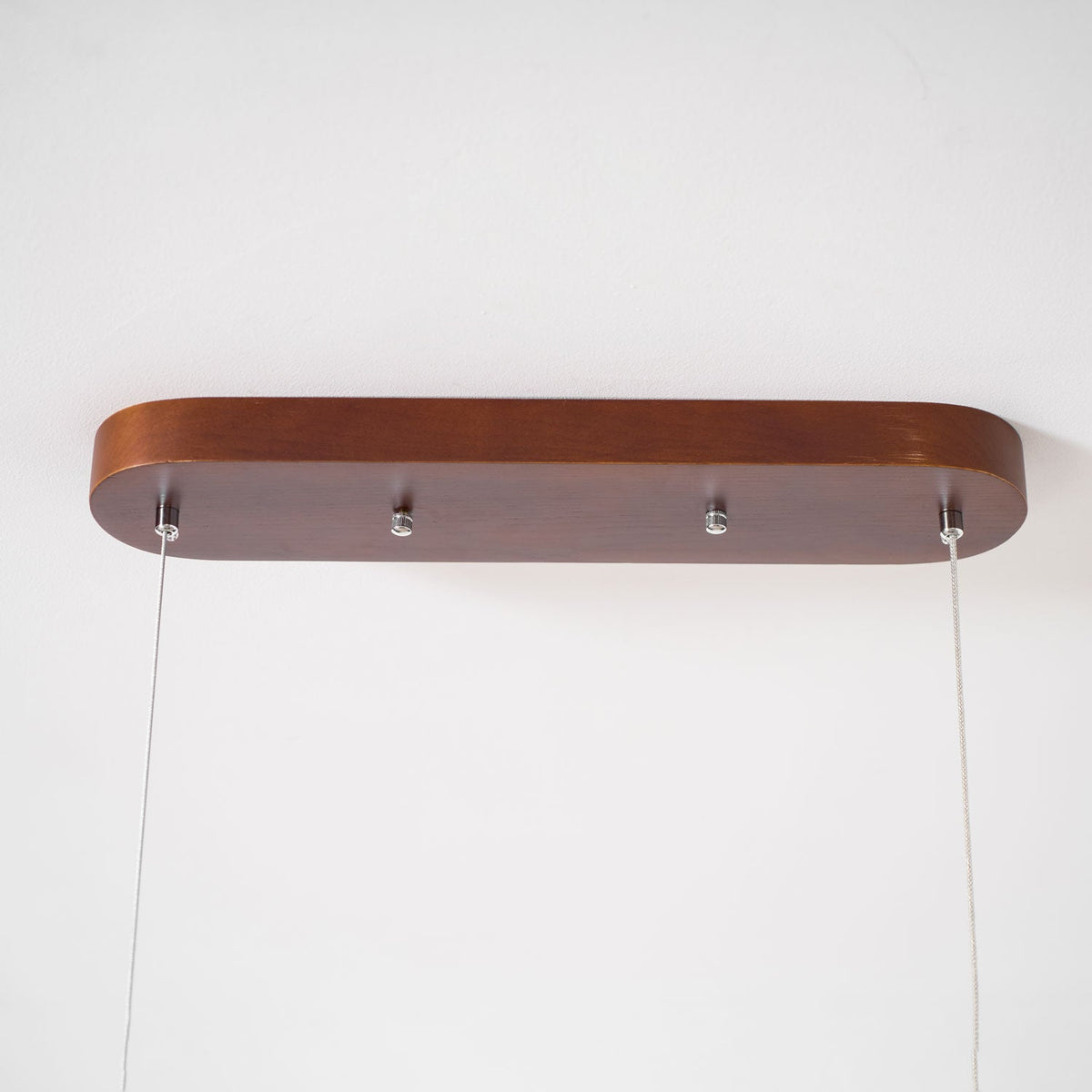 Linear Wood Pendant Light for Kitchen Island