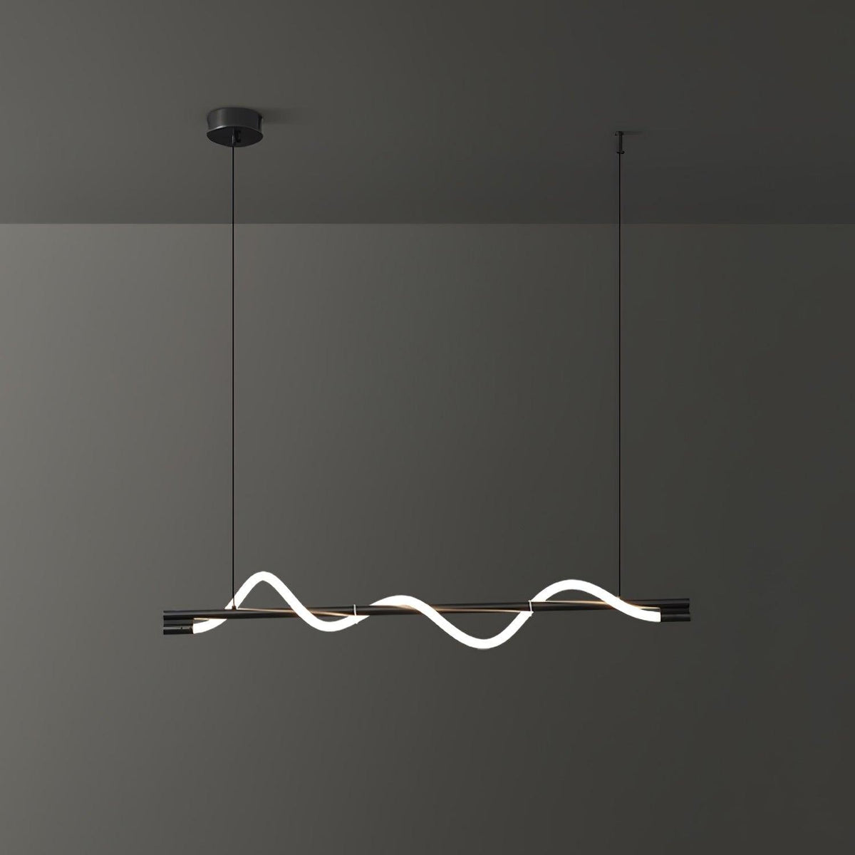 Linear Curve Island Pendant Lamp 