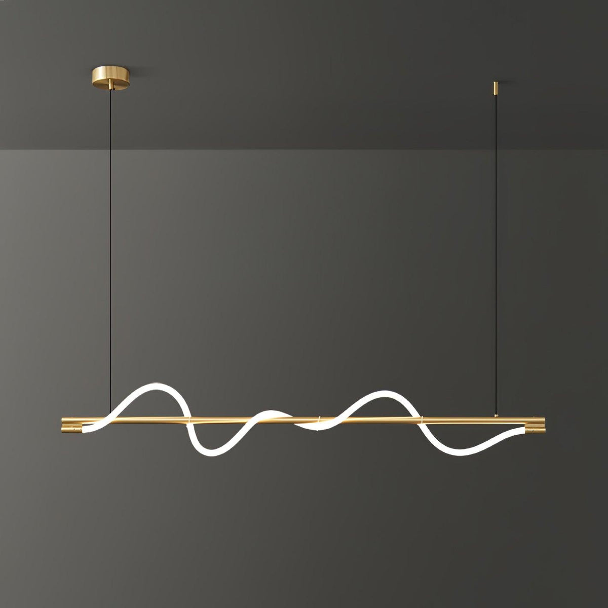 Linear Curve Island Pendant Lamp 