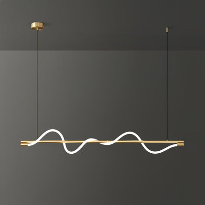 Linear Curve Island Pendant Lamp 