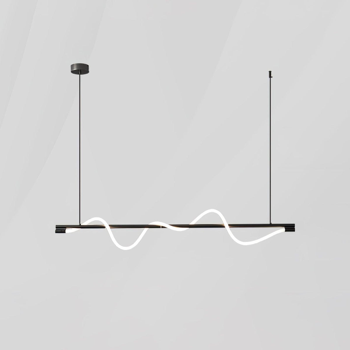 Linear Wave Pendant Light for Kitchen Island