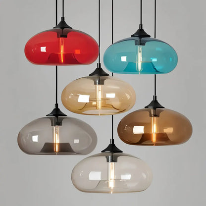 Nuvlight Hand-Blown Color Glass Pendant Light