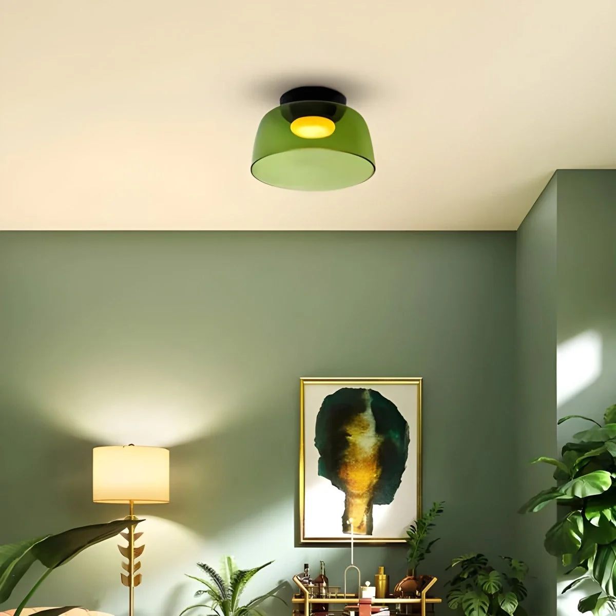 Nuvlight Colored Glass Ceiling Light