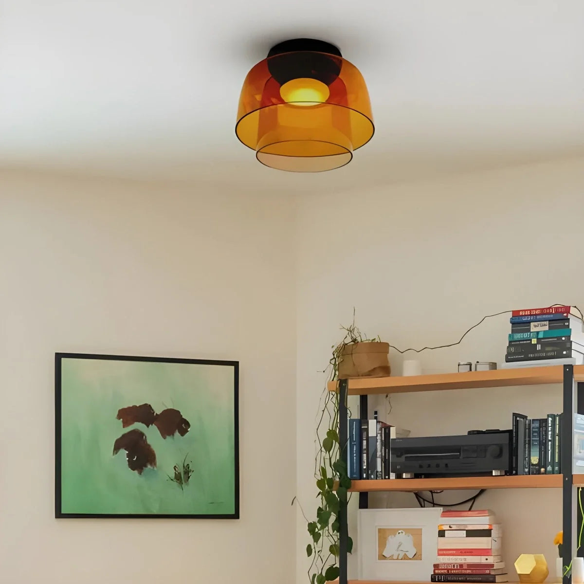 Nuvlight Colored Glass Ceiling Light