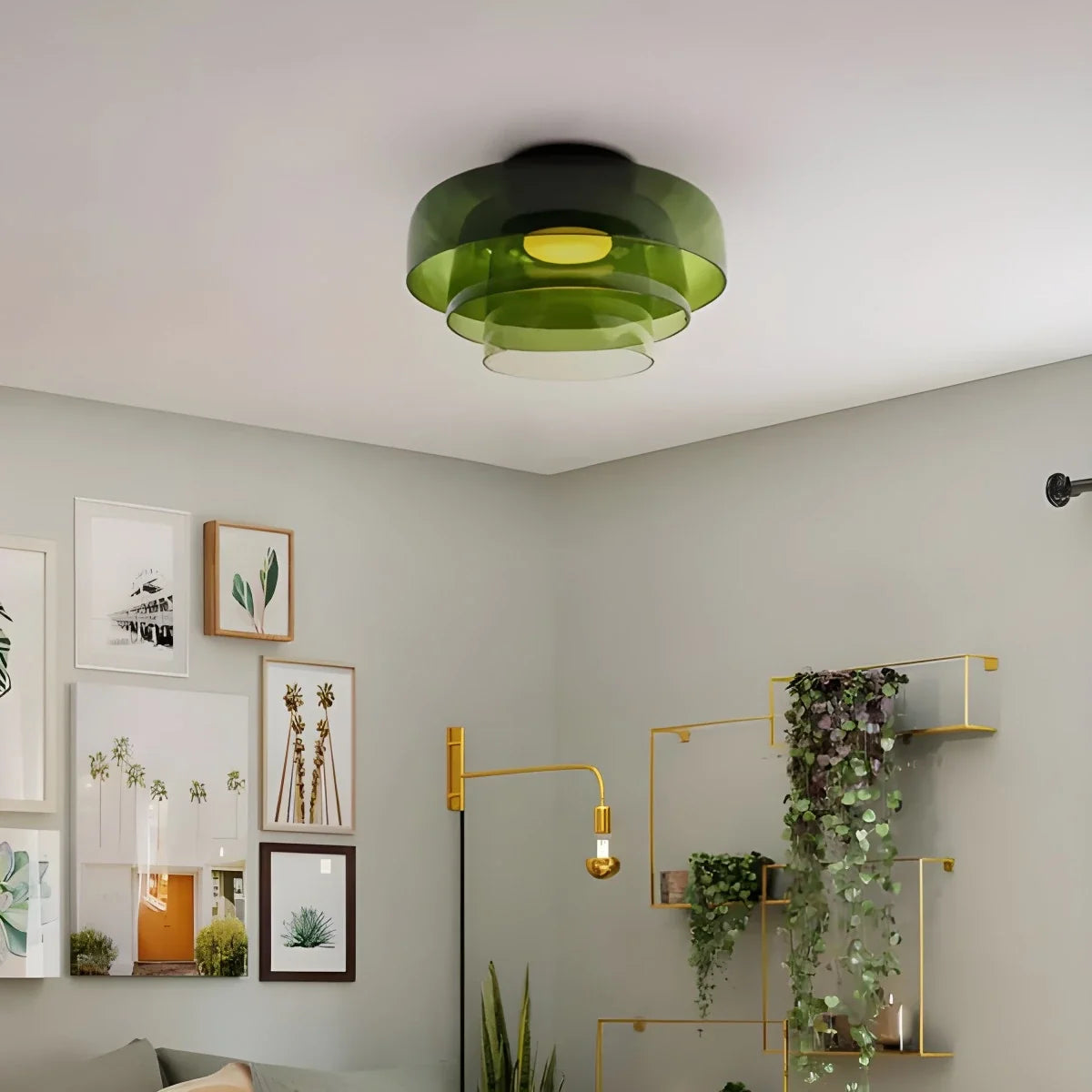 Nuvlight Colored Glass Ceiling Light