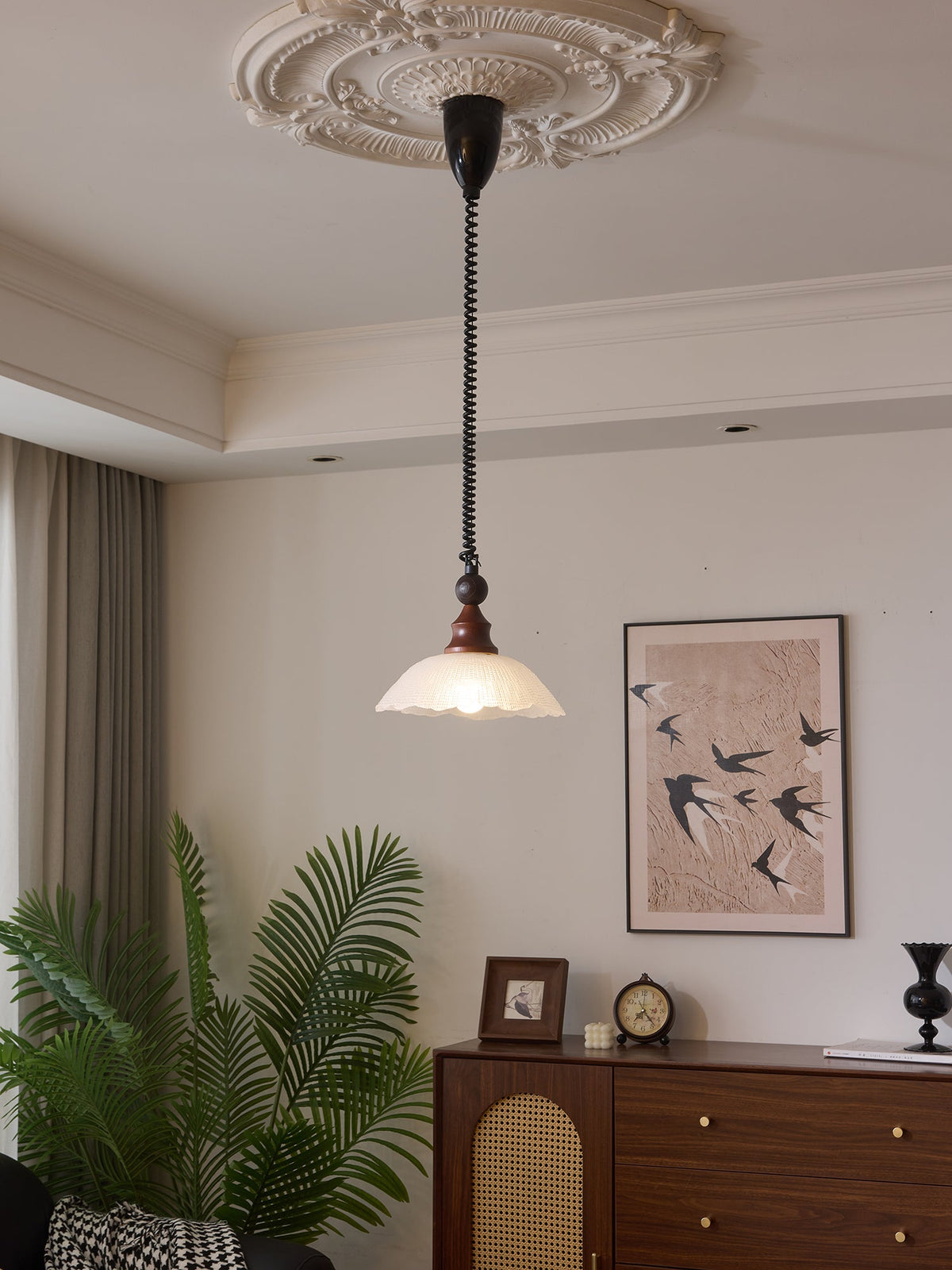Colored Glass Pendant Light for Dining Room