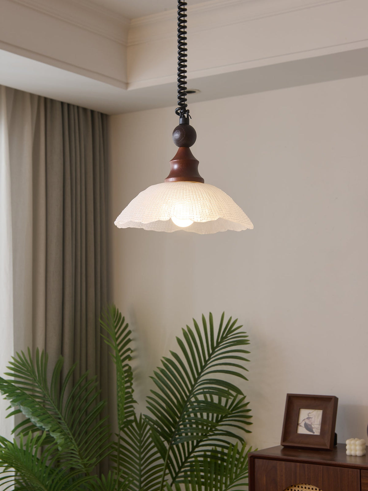 Colored Glass Pendant Light for Dining Room