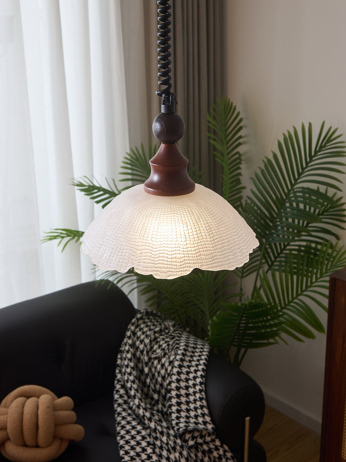 Colored Glass Pendant Light for Dining Room