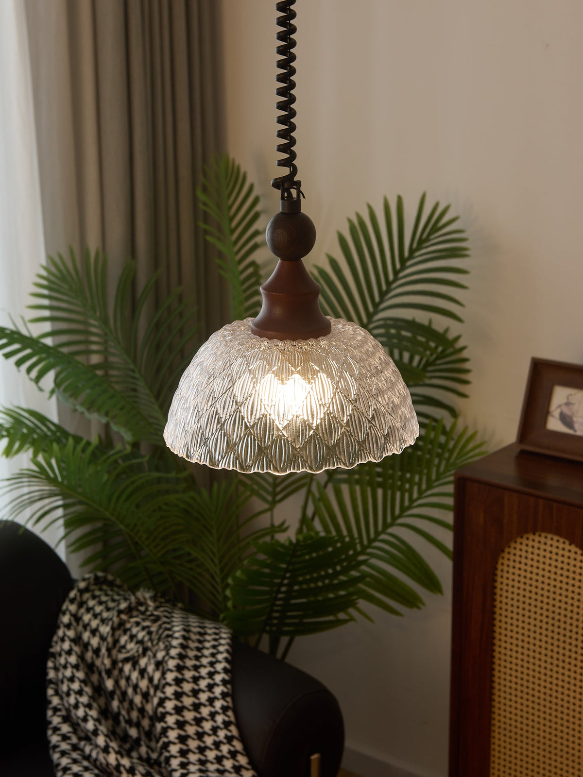 Colored Glass Pendant Light for Dining Room