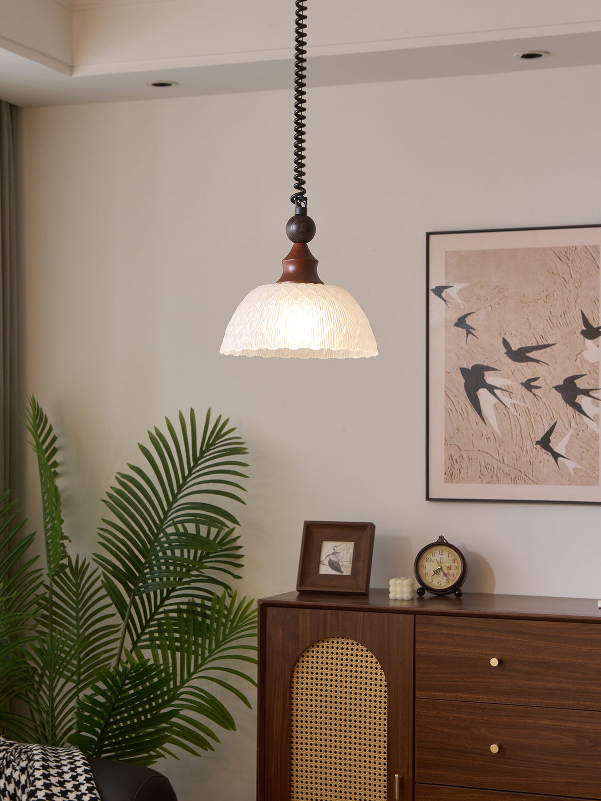 Colored Glass Pendant Light for Dining Room