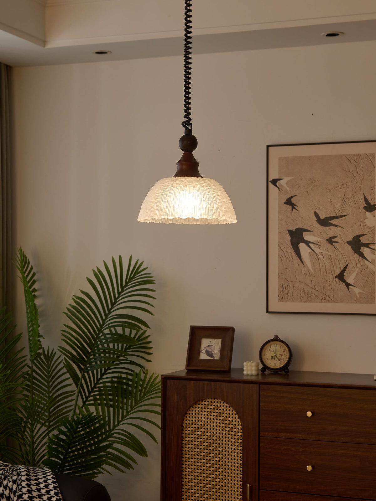 Colored Glass Pendant Light for Dining Room
