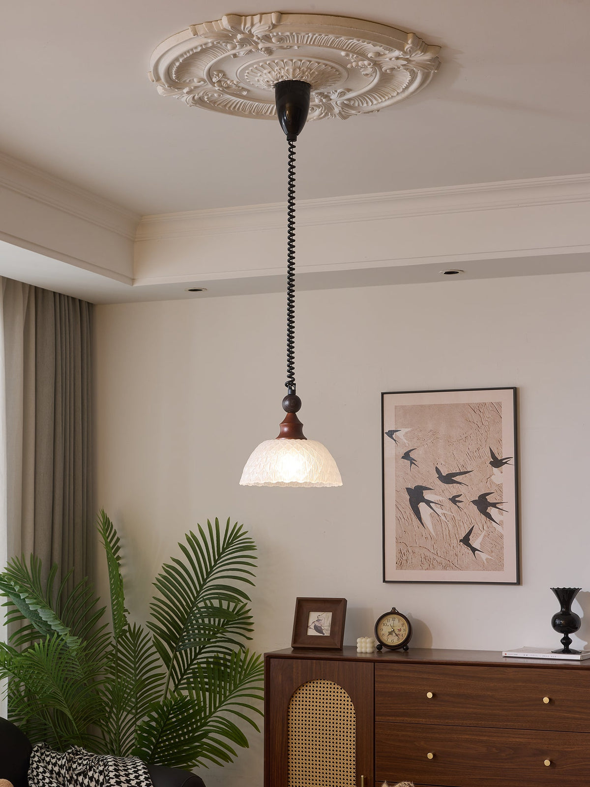 Colored Glass Pendant Light for Dining Room