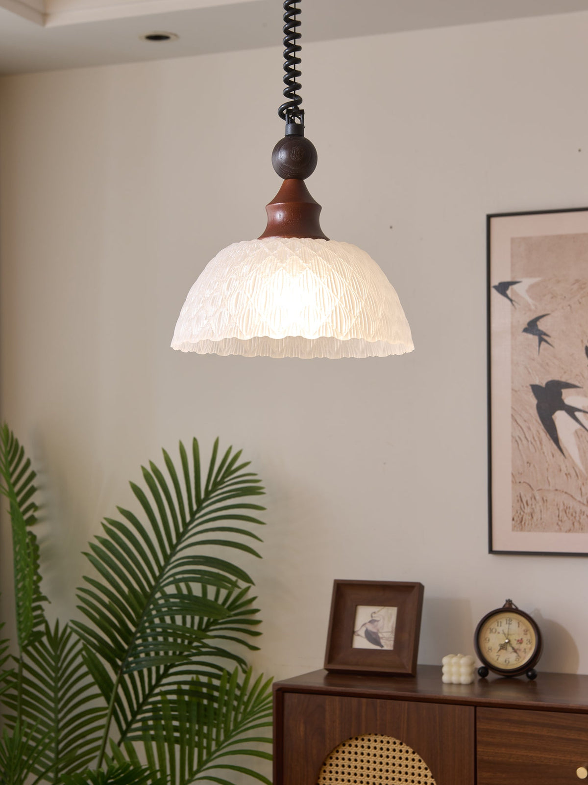 Colored Glass Pendant Light for Dining Room