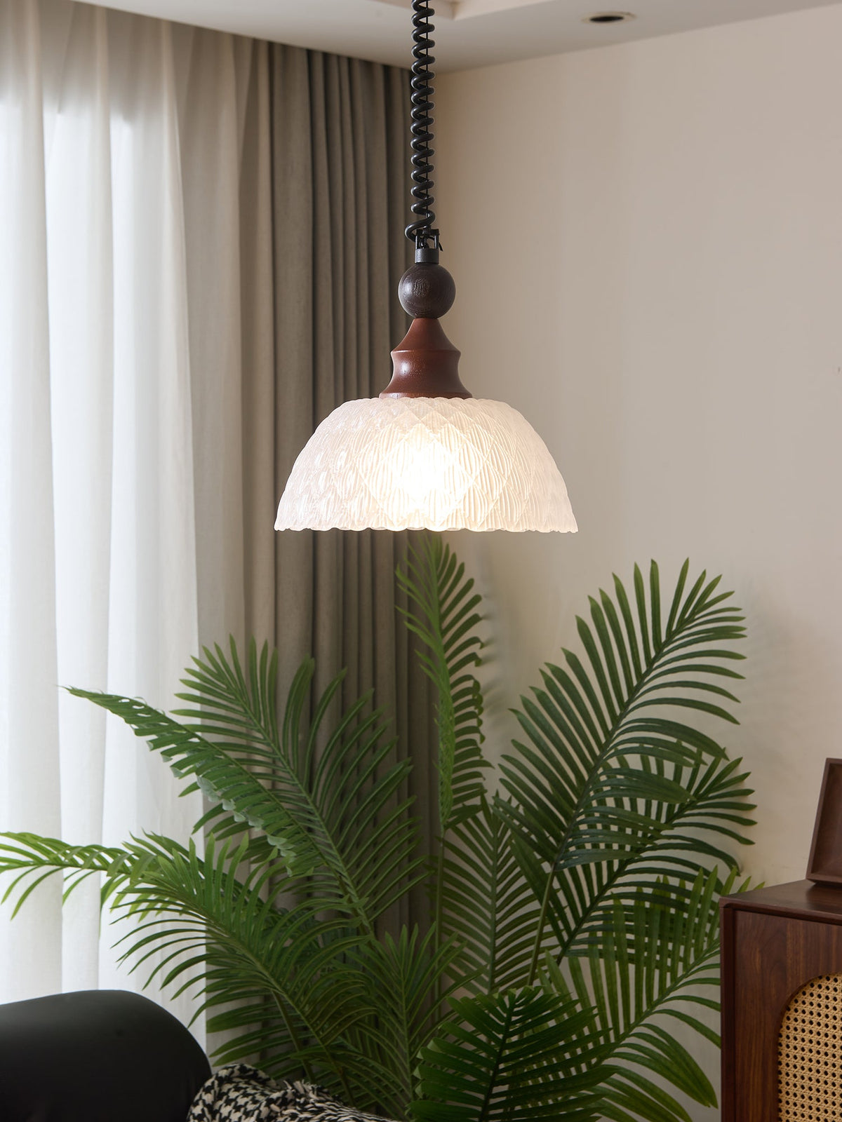Colored Glass Pendant Light for Dining Room