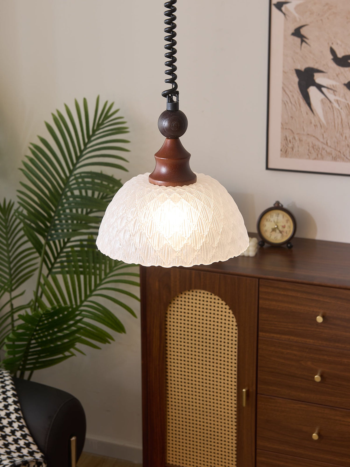 Colored Glass Pendant Light for Dining Room