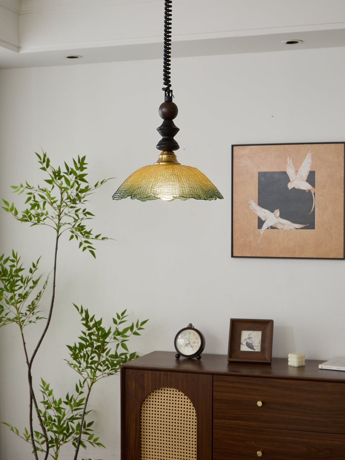 Colored Glass Pendant Light for Dining Room