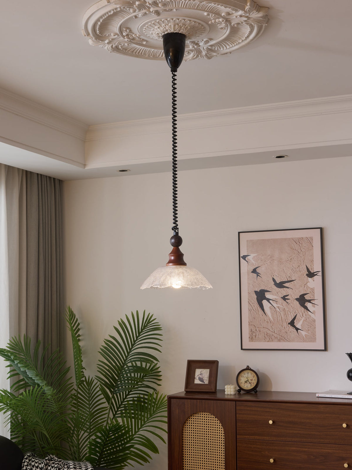 Colored Glass Pendant Light for Dining Room