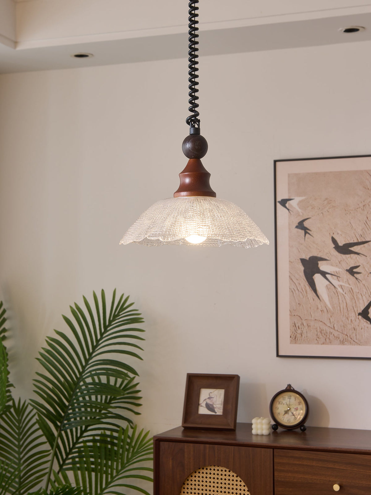 Colored Glass Pendant Light for Dining Room