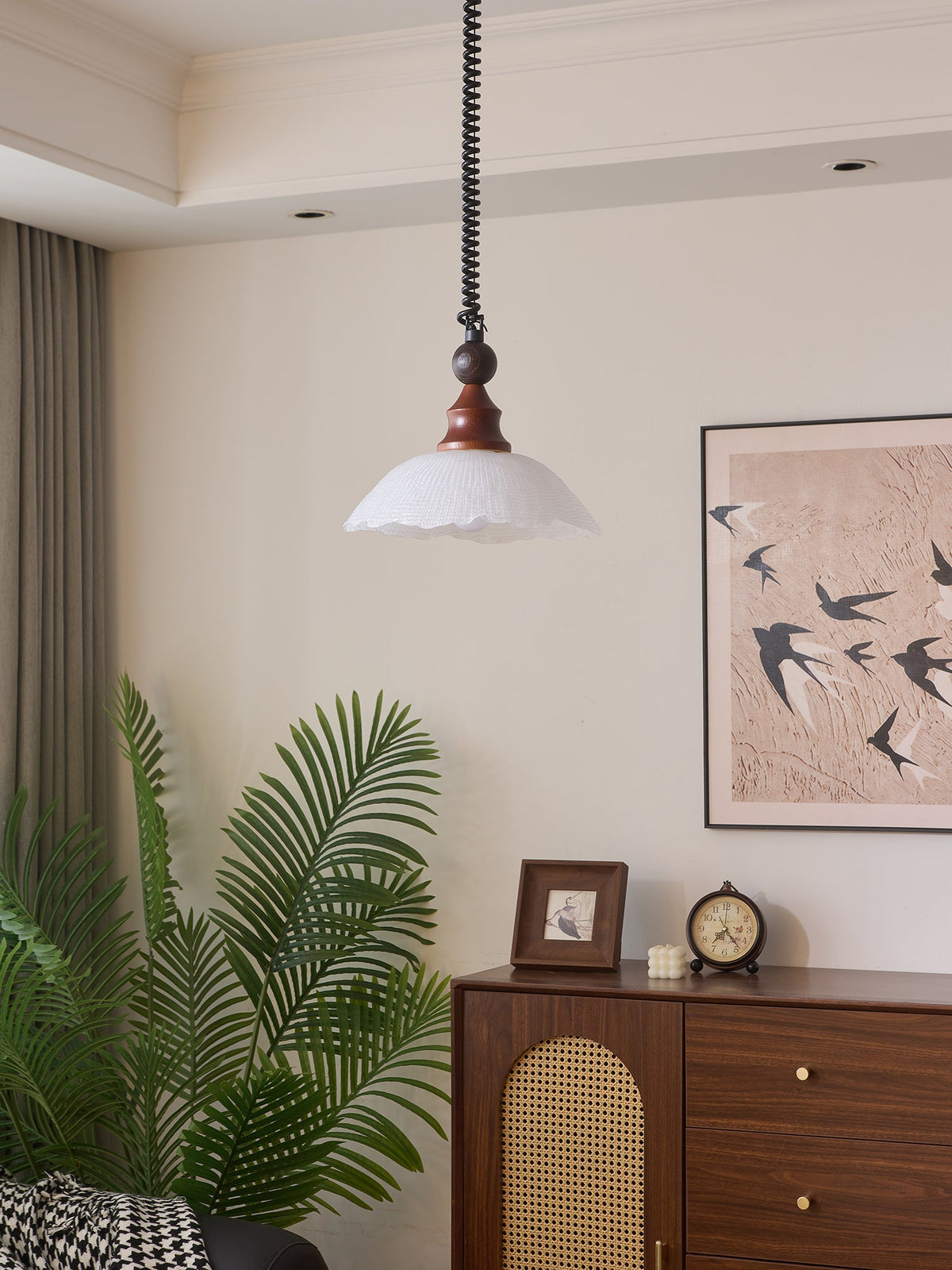 Colored Glass Pendant Light for Dining Room