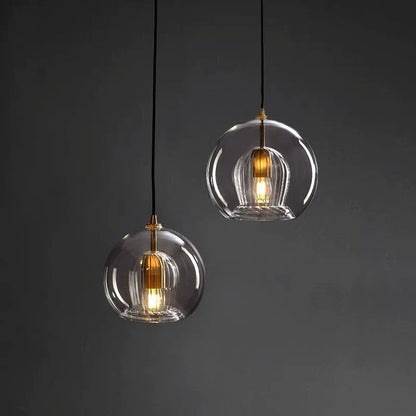 Nuvlight Nordic Glass Globe Pendant Light