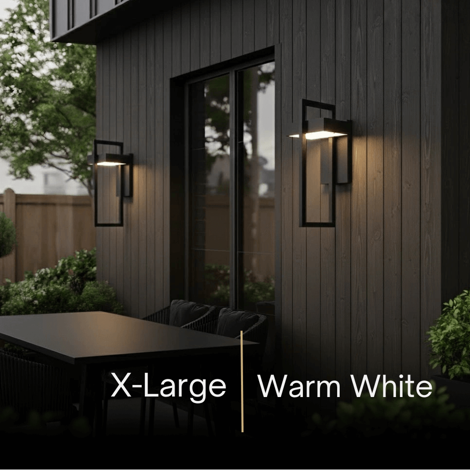 Arcato Minimalist Outdoor Wall Sconce - Waterproof Light in 3 Size for Outdoor
