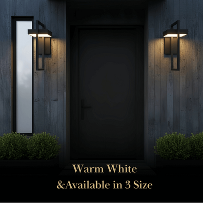 Arcato Minimalist Outdoor Wall Sconce - Waterproof Light in 3 Size for Outdoor