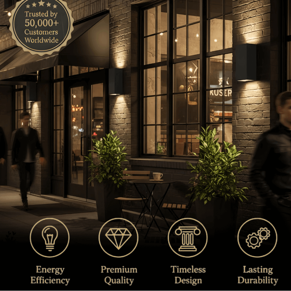 Arcato Minimalist Outdoor Wall Lamp-Waterproof for Outdoor/Exterwall