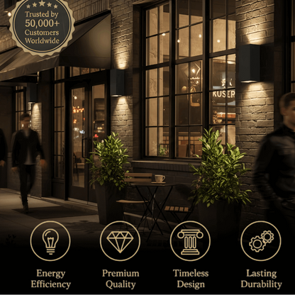 Arcato Minimalist Outdoor Wall Lamp-Waterproof for Outdoor/Exterwall