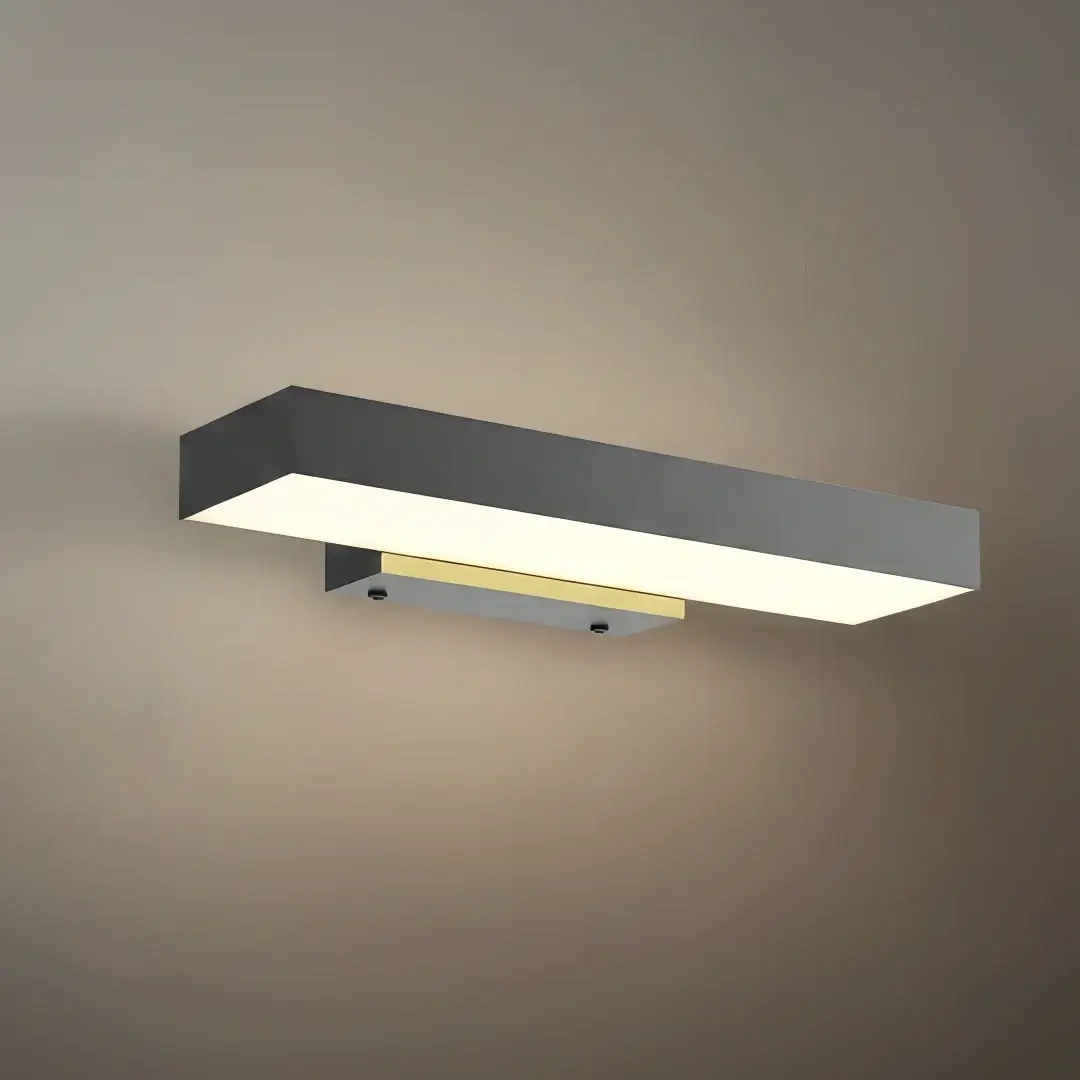 Arcato Minimalist Rectangle Black Wall Lamp-Waterproof for Outdoor
