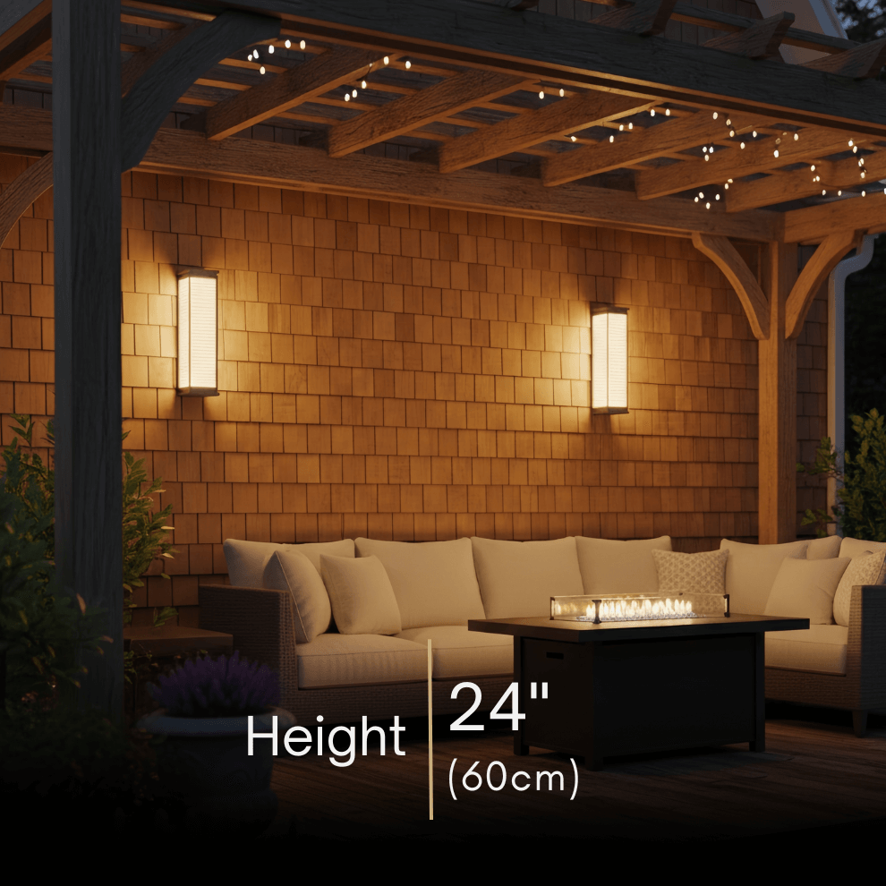 Arcato Modern Outdoor LED Wall Sconce Exterior Wall Lamp for Patio