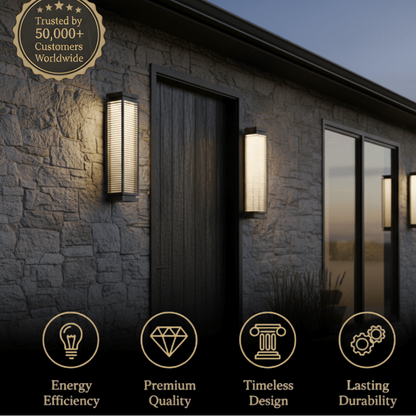 Arcato Modern Outdoor LED Wall Sconce Exterior Wall Lamp for Patio